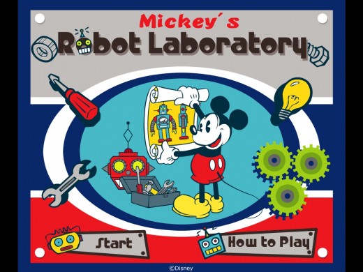 Trò chơi Mickey Chế Tạo Robot - Giúp Mickey lắp ráp robot