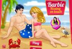 Game Barbie kiss trên bãi biển