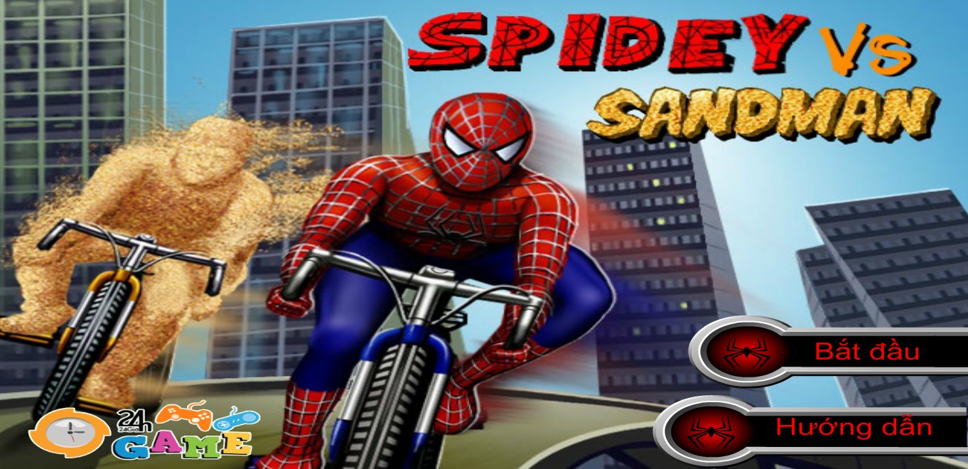 Game Người nhện đua xe đạp