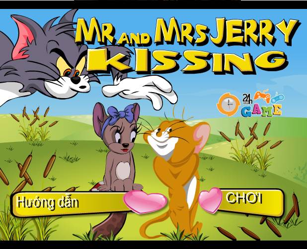 Jerry tập hôn bạn gái