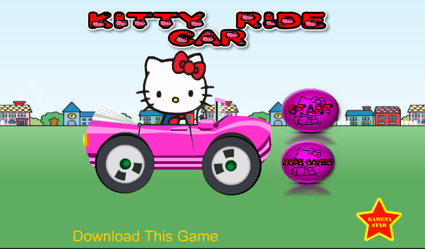 Kitty lái xe