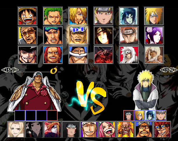 game One Piece vs Naruto