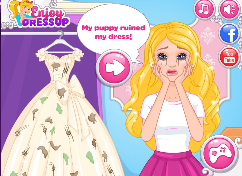 game thiết kế váy cưới Barbie