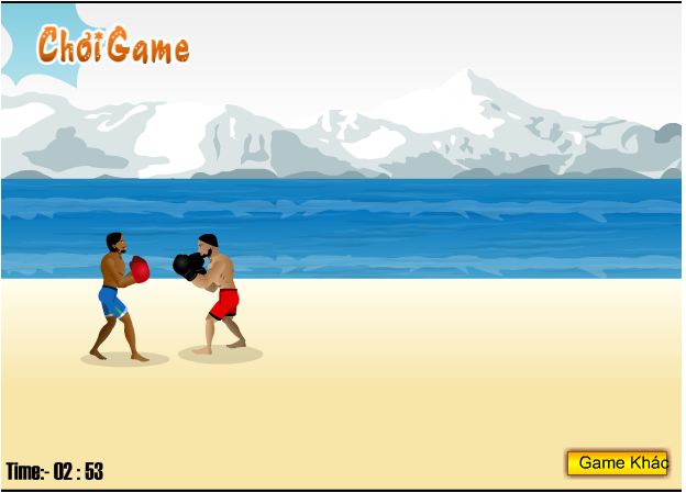 chơi game đấm bốc bãi biển