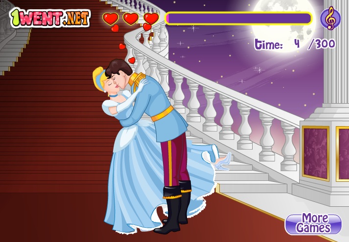 game công chúa lọ lem và hoàng tử hôn nhau
